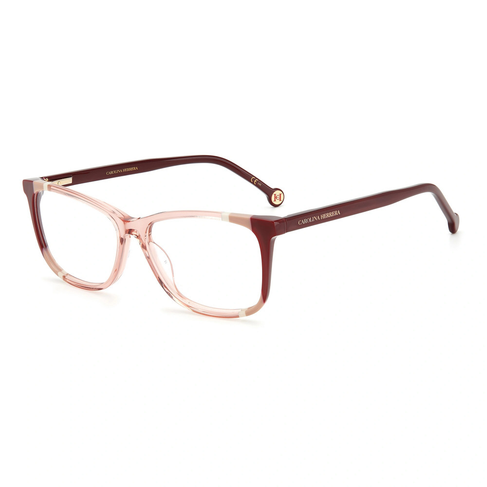 NWT Carolina Herrera HER0066-C19-53 0C19 Burg 53mm Eyeglasses